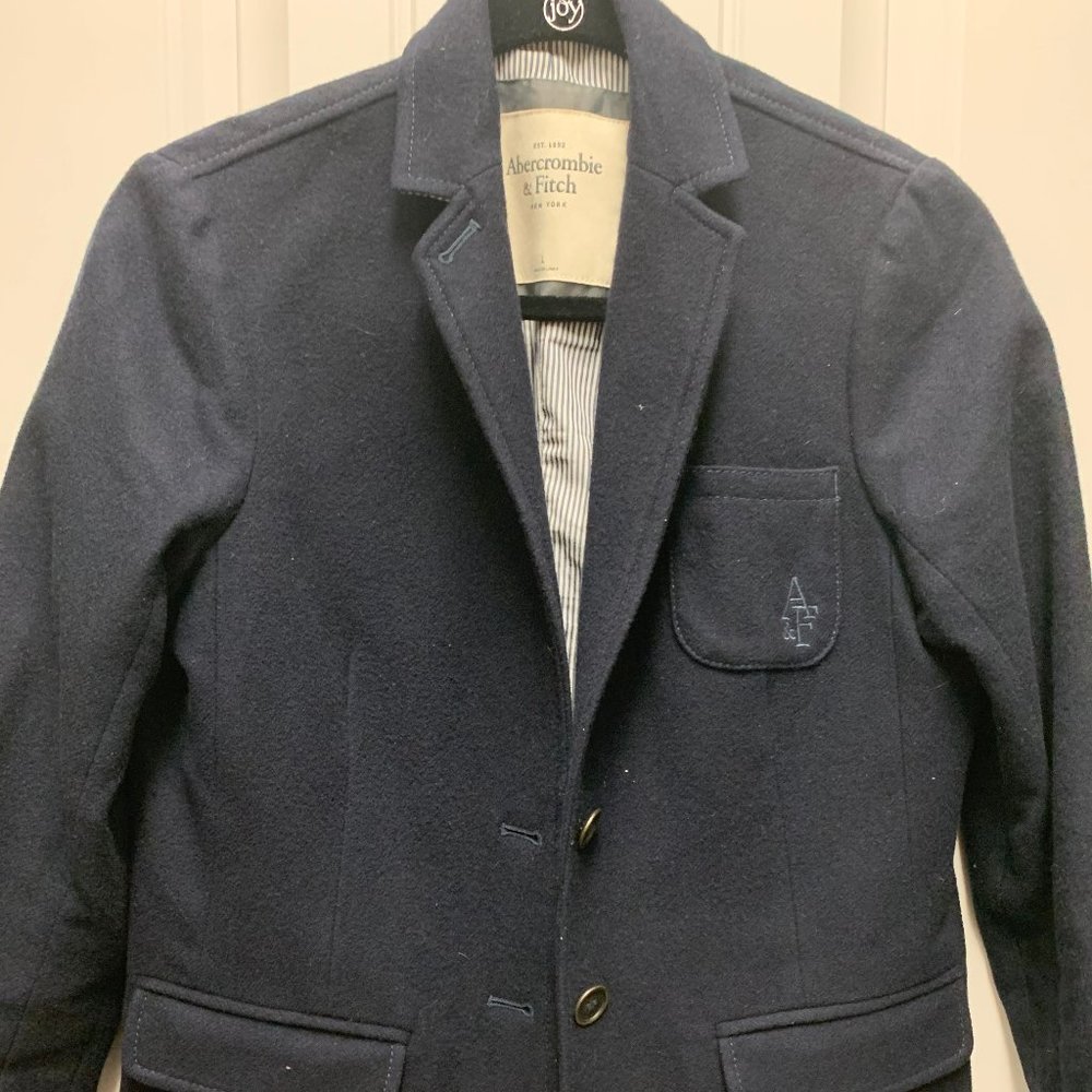 A&F Navy Schoolboy Blazer